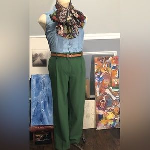 Sleeveless Denim Tunic Blouse